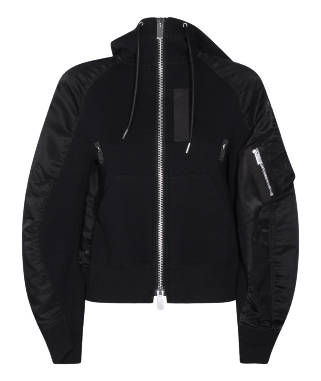 SACAI Черная хлопковая куртка, фото 1