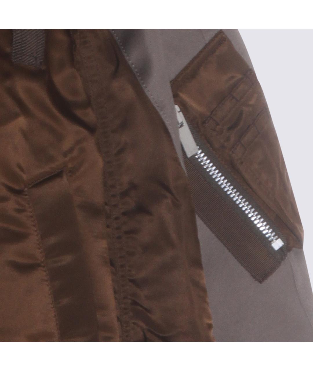 SACAI Коричневая хлопковая куртка, фото 3