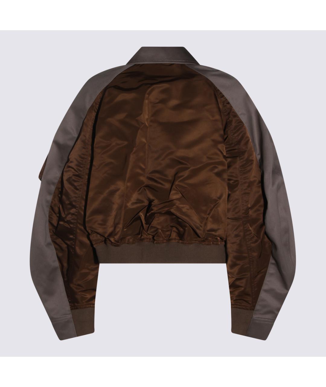 SACAI Коричневая хлопковая куртка, фото 2