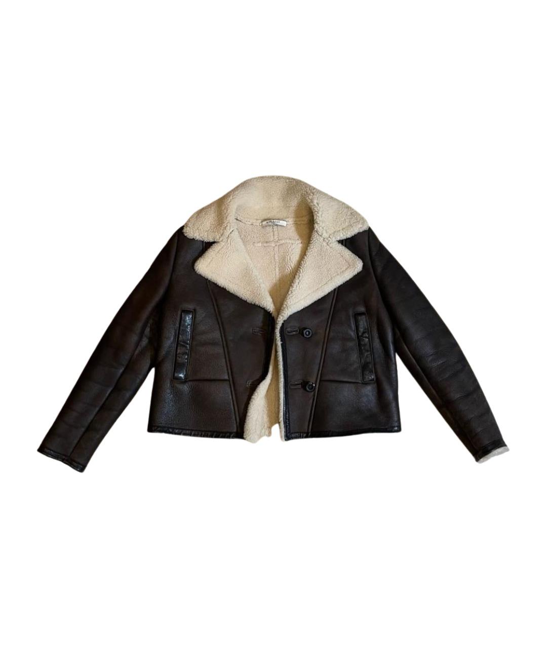 GIVENCHY Коричневая кожаная дубленка, фото 1