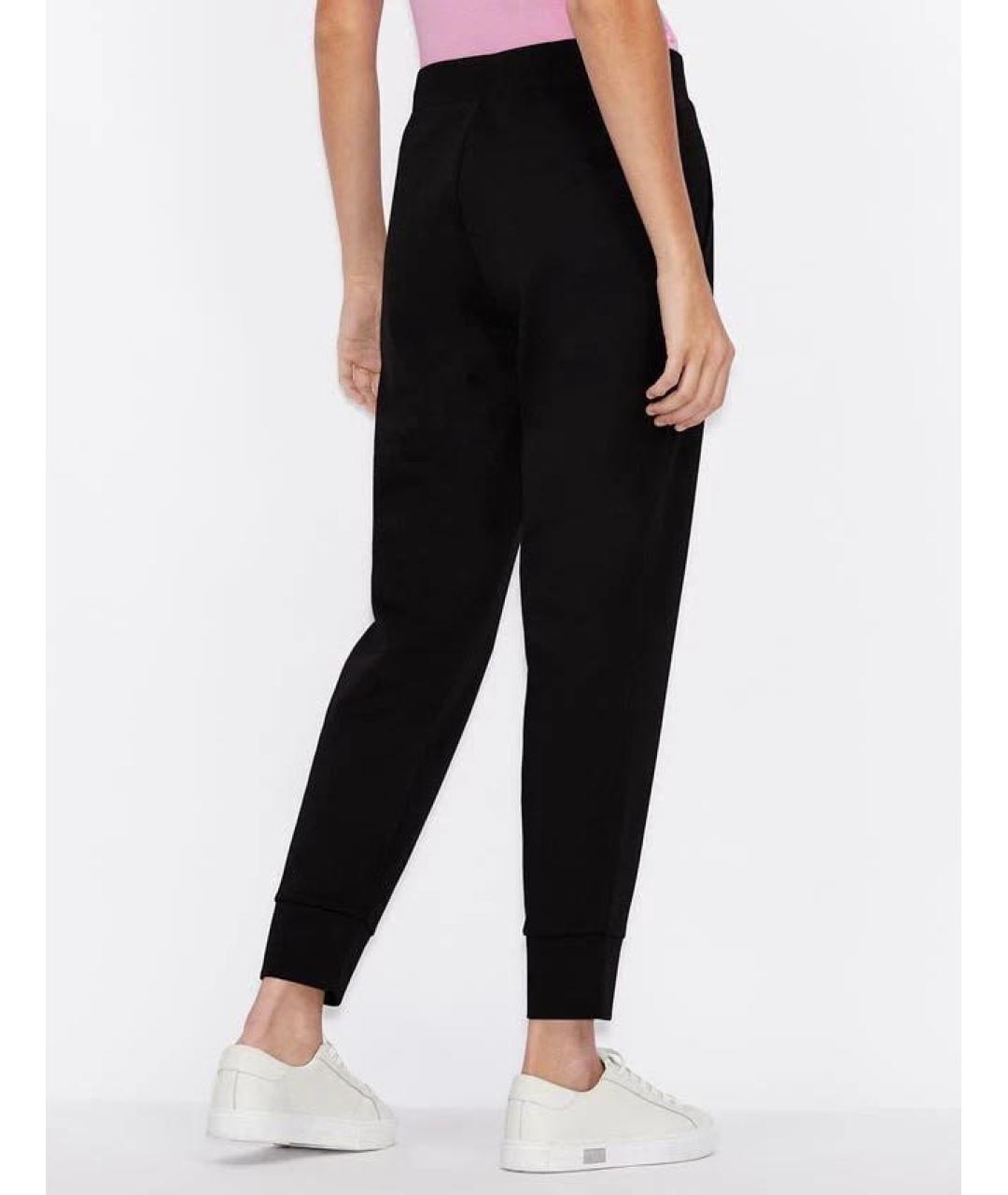 ARMANI EXCHANGE Черные полиэстеровые спортивные брюки и шорты, фото 2