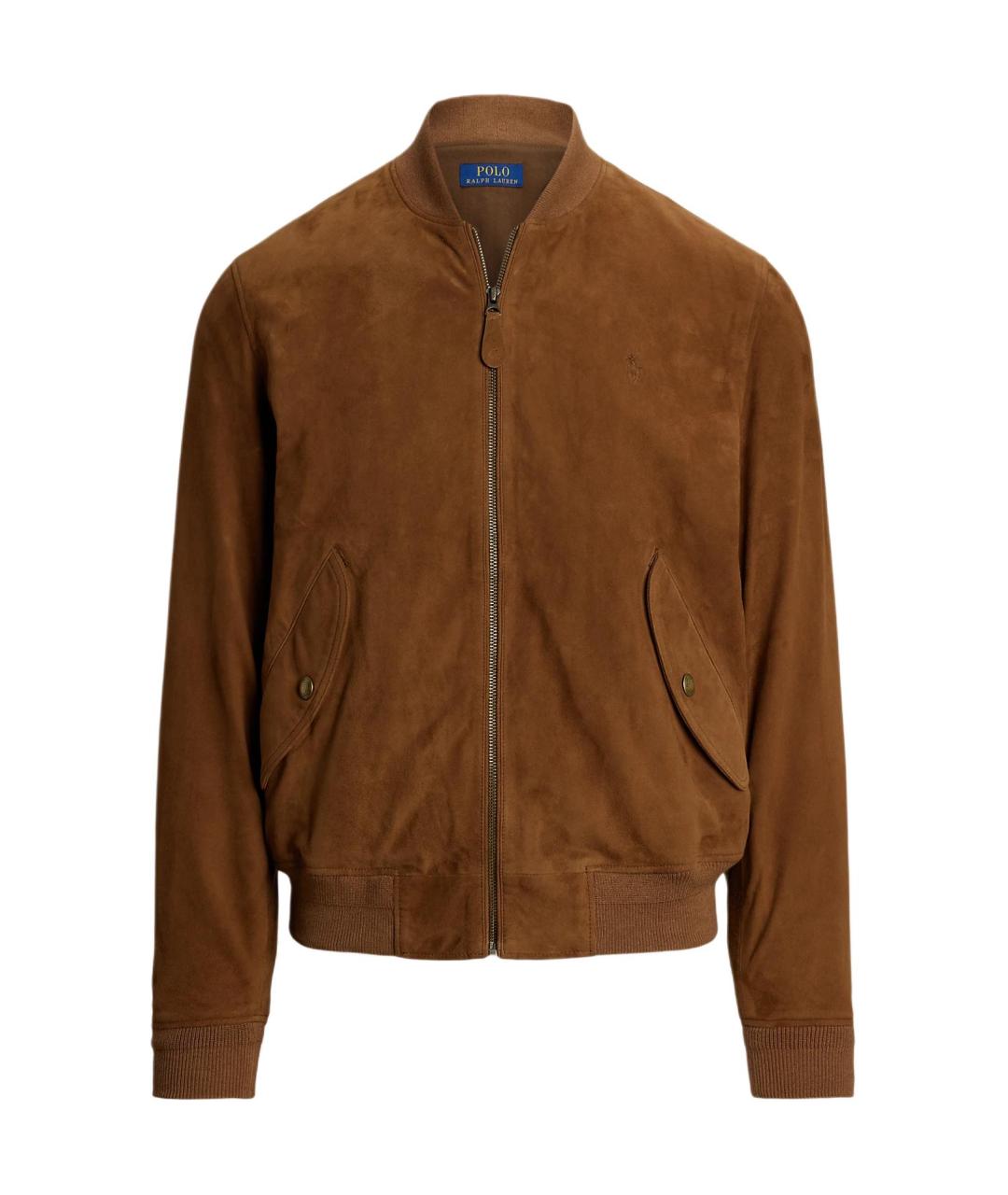 POLO RALPH LAUREN Коричневая замшевая куртка, фото 1