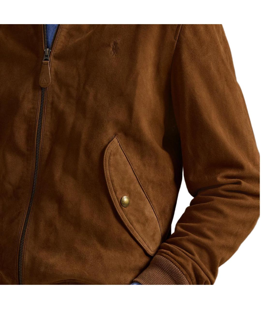 POLO RALPH LAUREN Коричневая замшевая куртка, фото 5