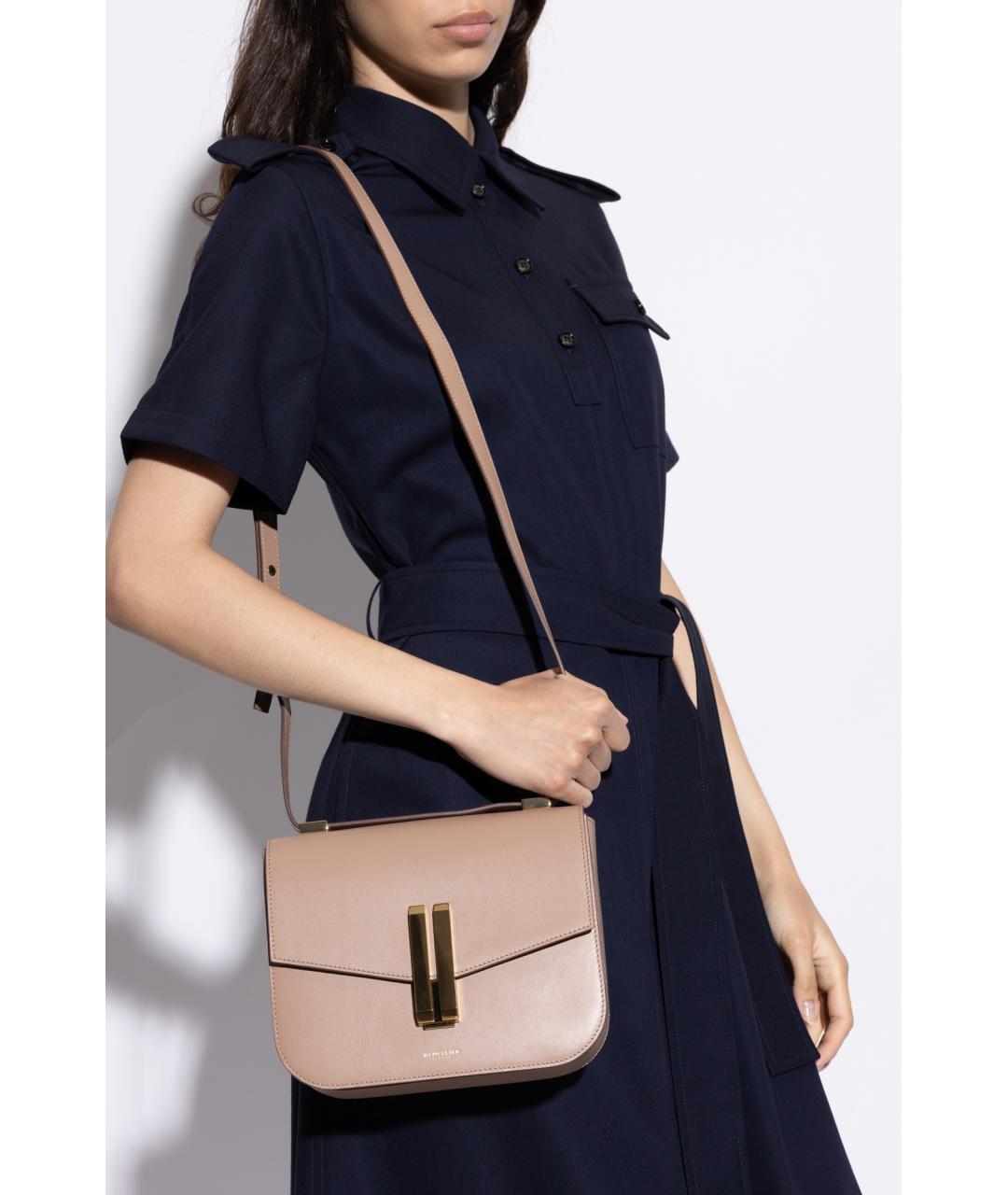 DEMELLIER Бежевая кожаная сумка через плечо, фото 3