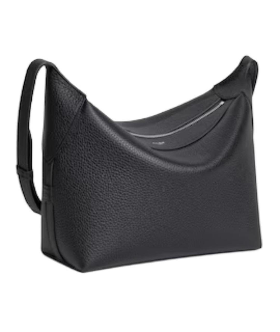 CELINE Черная кожаная сумка на плечо, фото 2