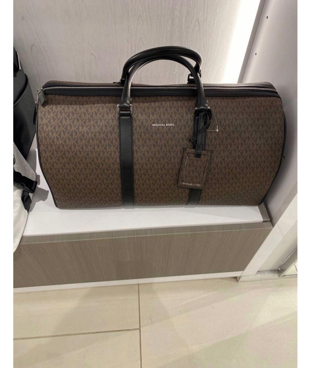 MICHAEL KORS Коричневая дорожная/спортивная сумка, фото 4