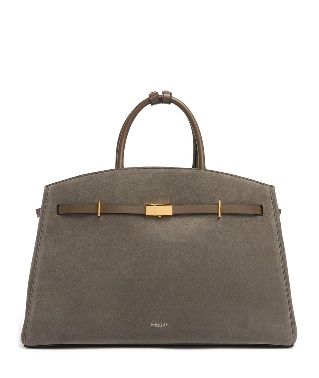 DEMELLIER Коричневая замшевая сумка тоут, фото 1