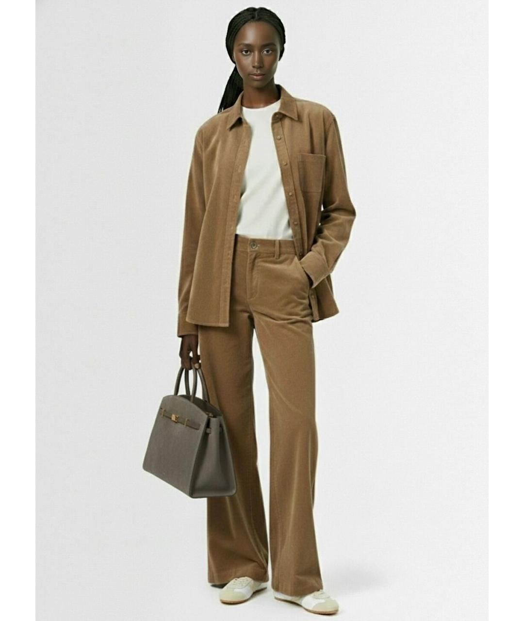 DEMELLIER Коричневая замшевая сумка тоут, фото 5