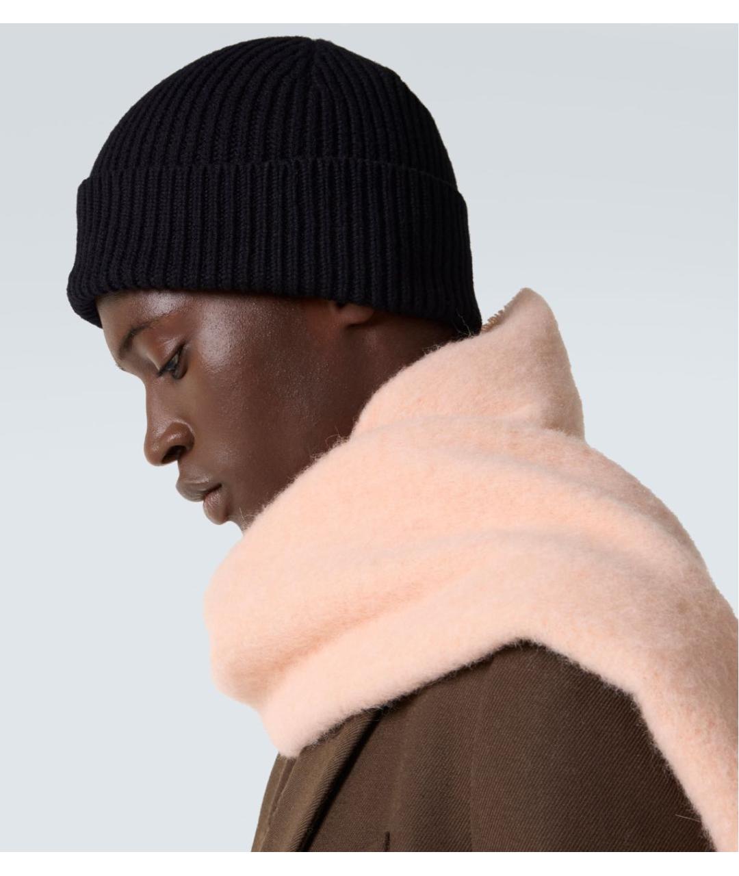 Ami Paris Черная шерстяная шапка, фото 6