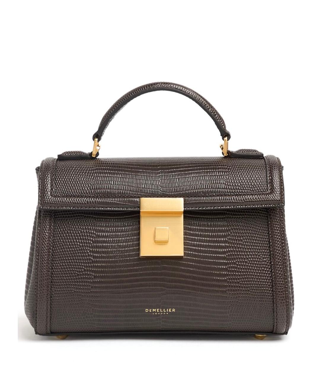 DEMELLIER Коричневая кожаная сумка через плечо, фото 6