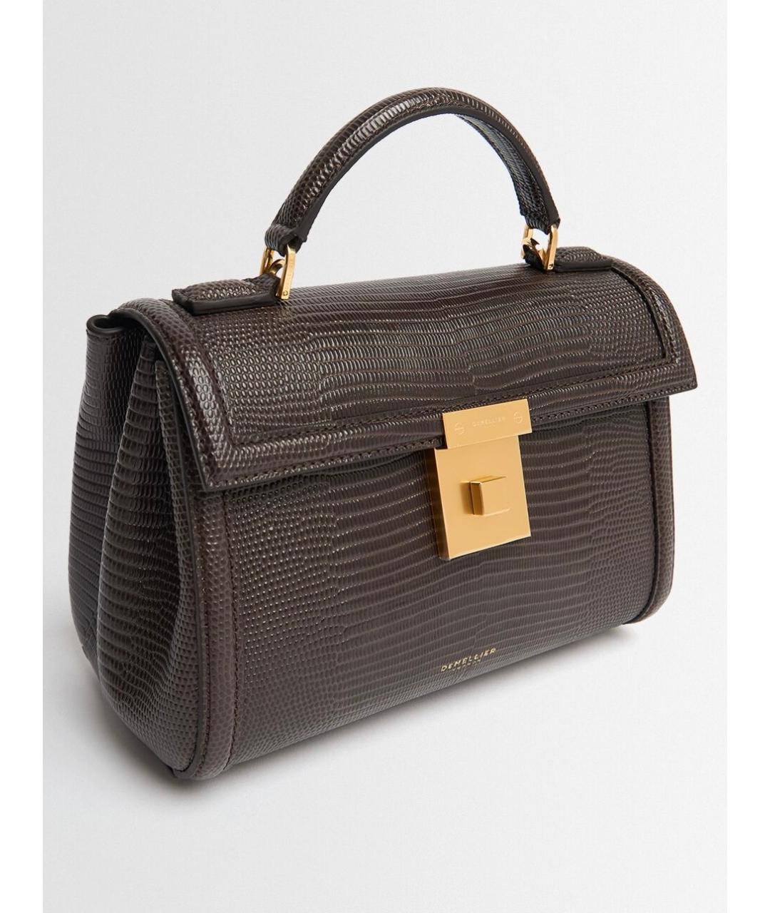 DEMELLIER Коричневая кожаная сумка через плечо, фото 2