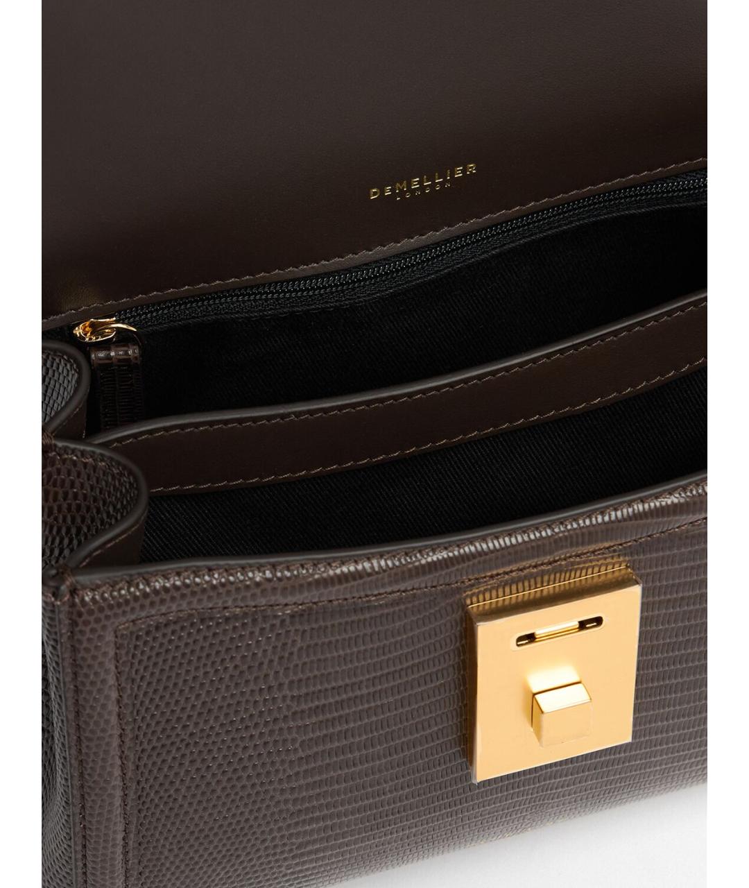 DEMELLIER Коричневая кожаная сумка через плечо, фото 4