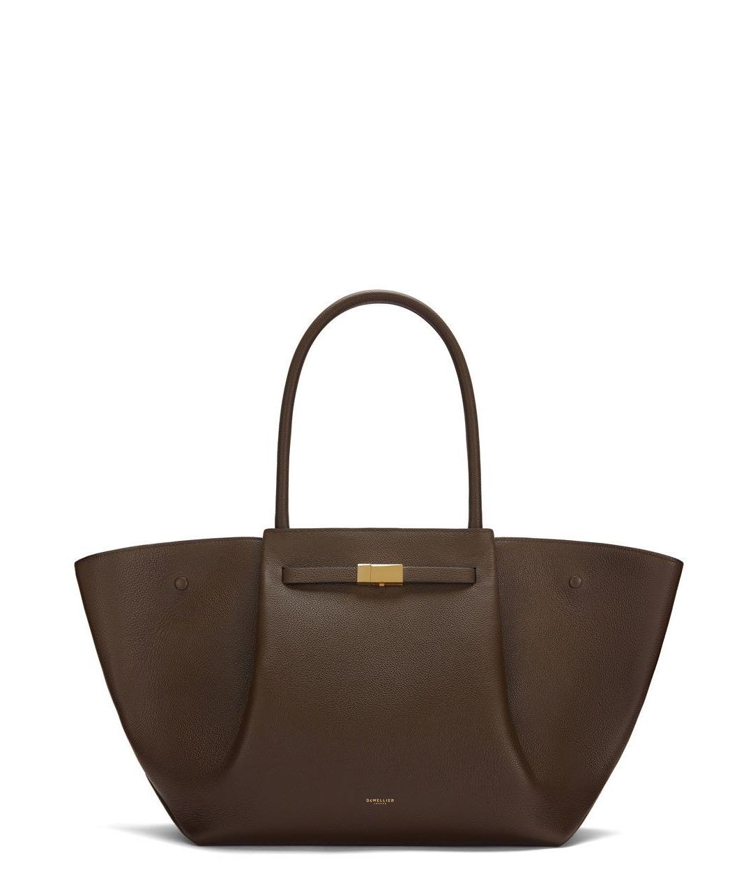 DEMELLIER Коричневая кожаная сумка тоут, фото 5