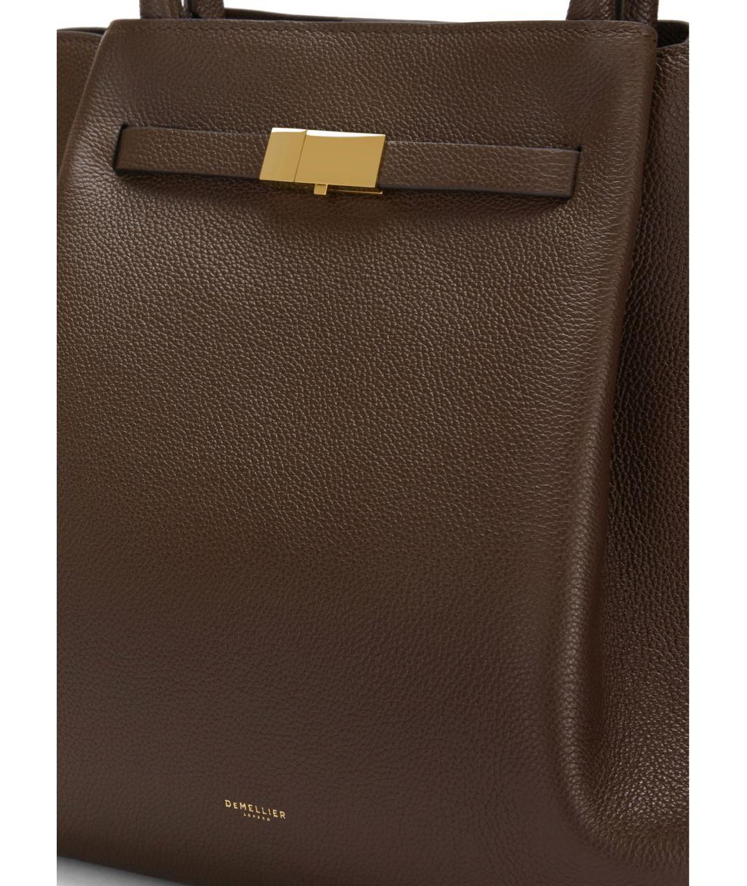 DEMELLIER Коричневая кожаная сумка тоут, фото 7