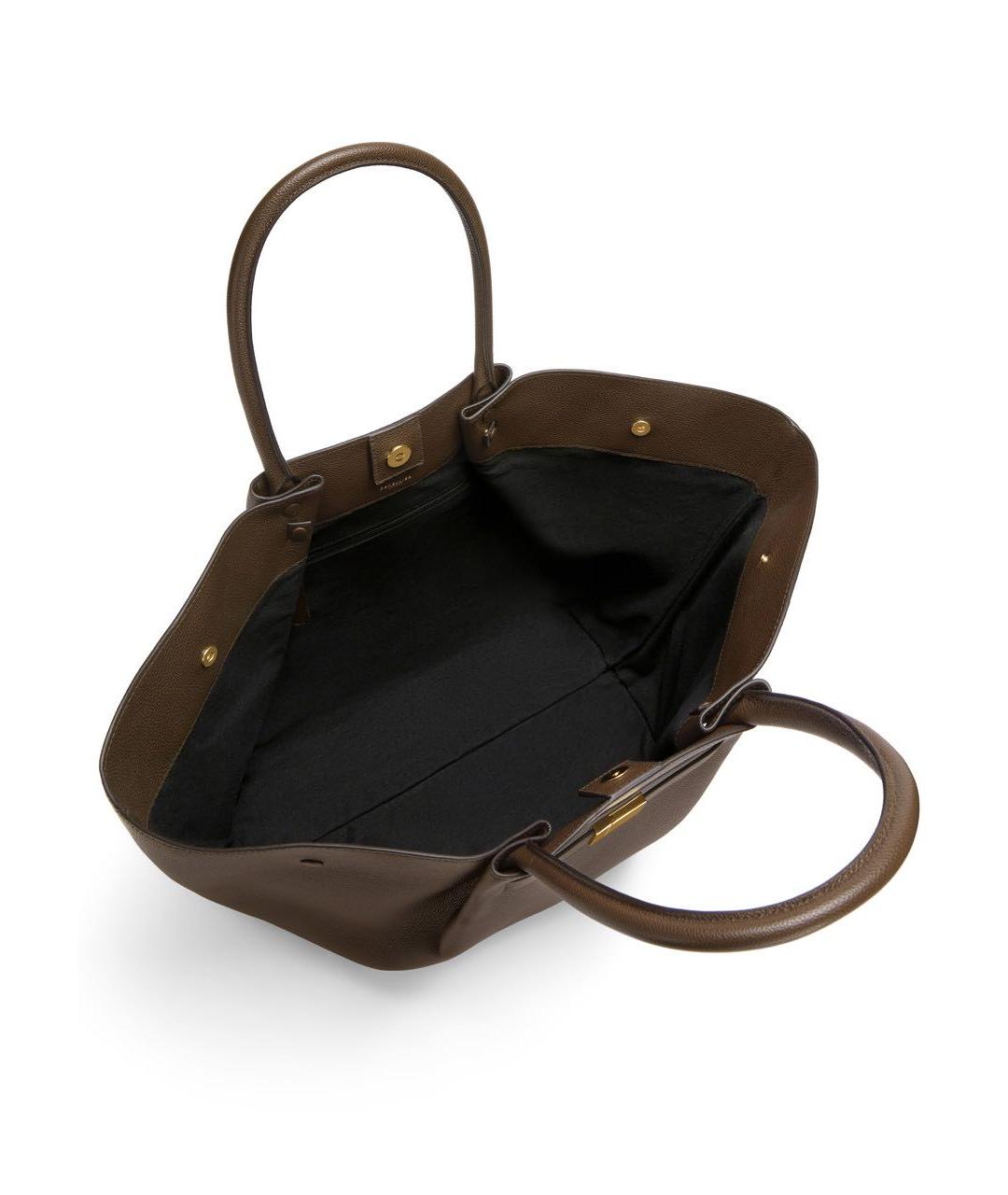 DEMELLIER Коричневая кожаная сумка тоут, фото 4