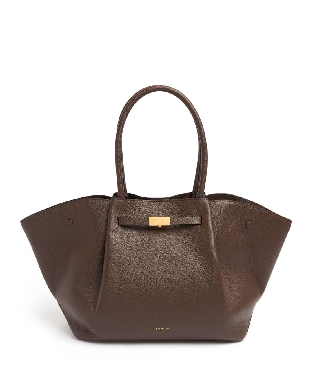 DEMELLIER Коричневая кожаная сумка тоут, фото 1