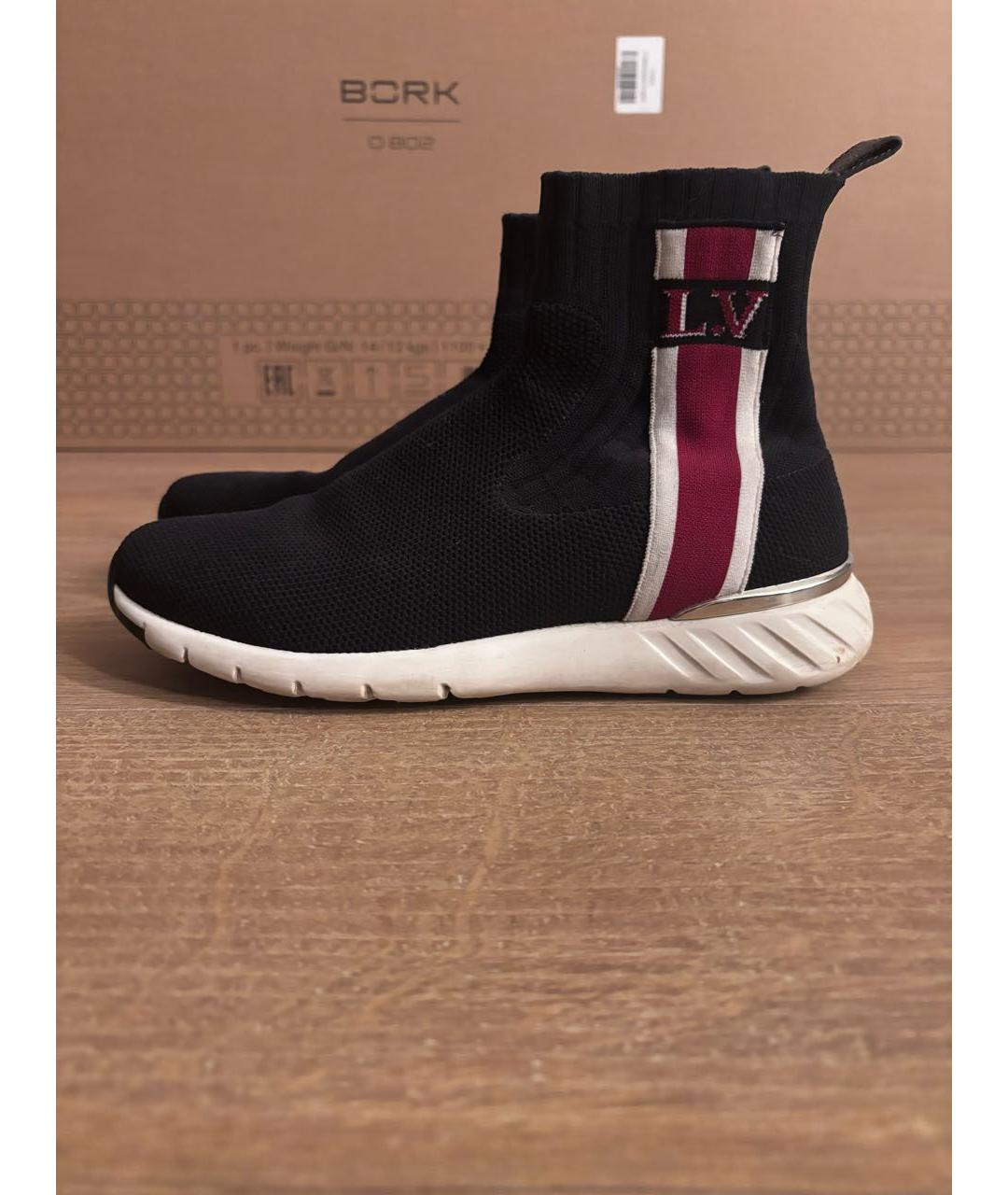 LOUIS VUITTON Черные текстильные кроссовки, фото 5