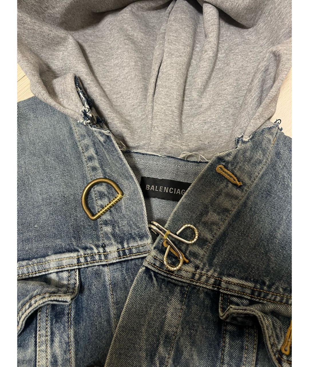 BALENCIAGA Голубая деним куртка, фото 7