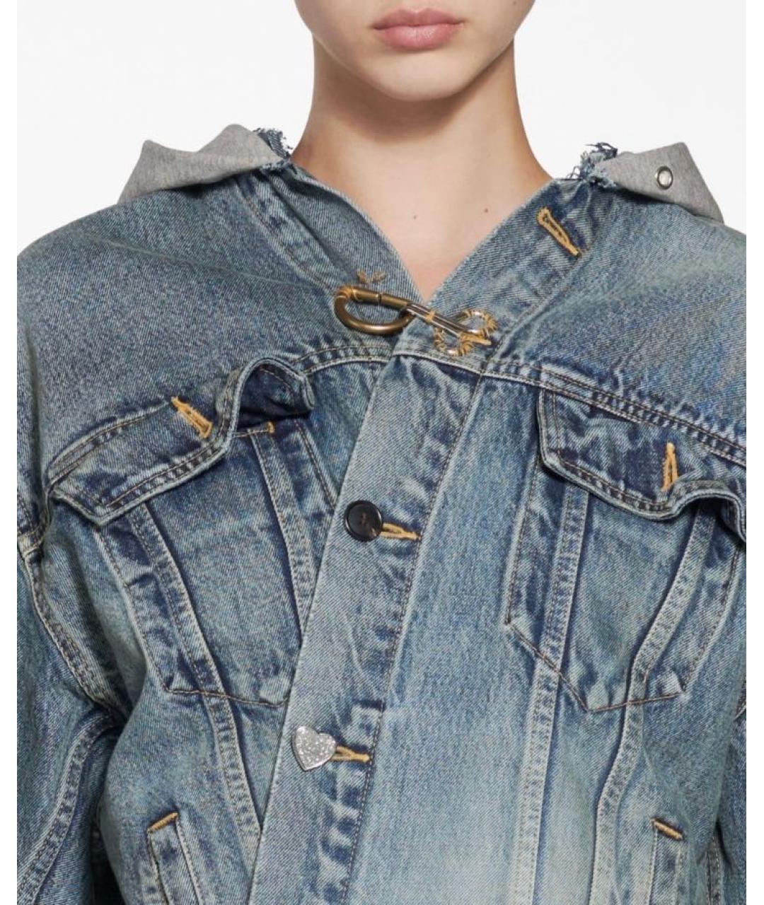 BALENCIAGA Голубая деним куртка, фото 2