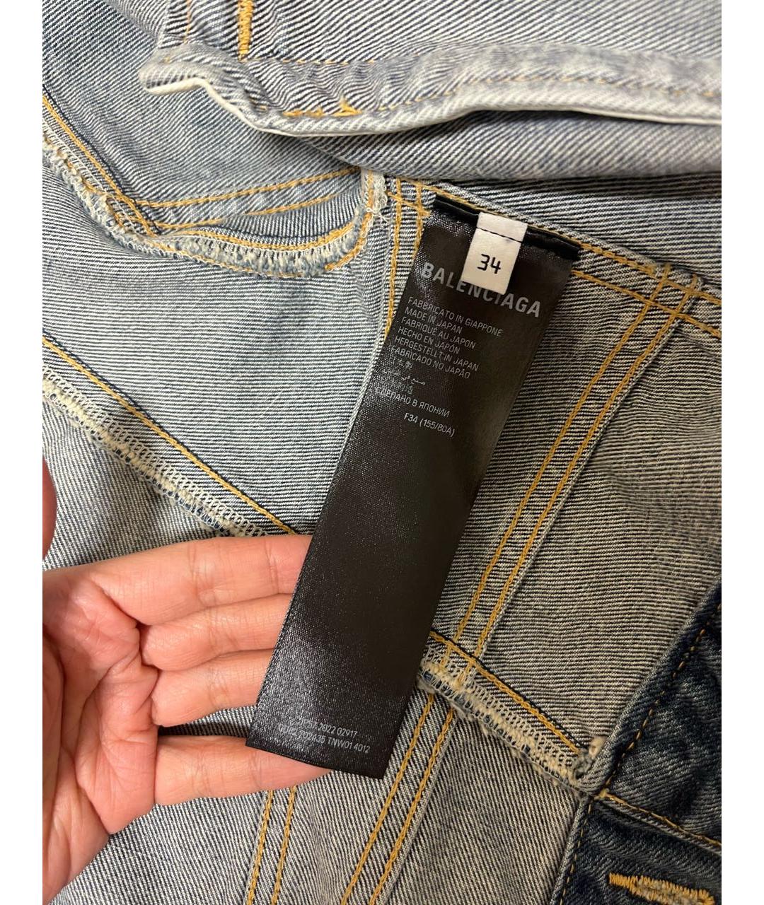 BALENCIAGA Голубая деним куртка, фото 5