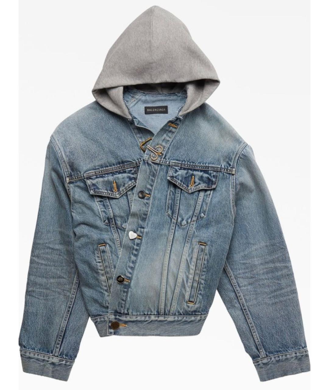 BALENCIAGA Голубая деним куртка, фото 8