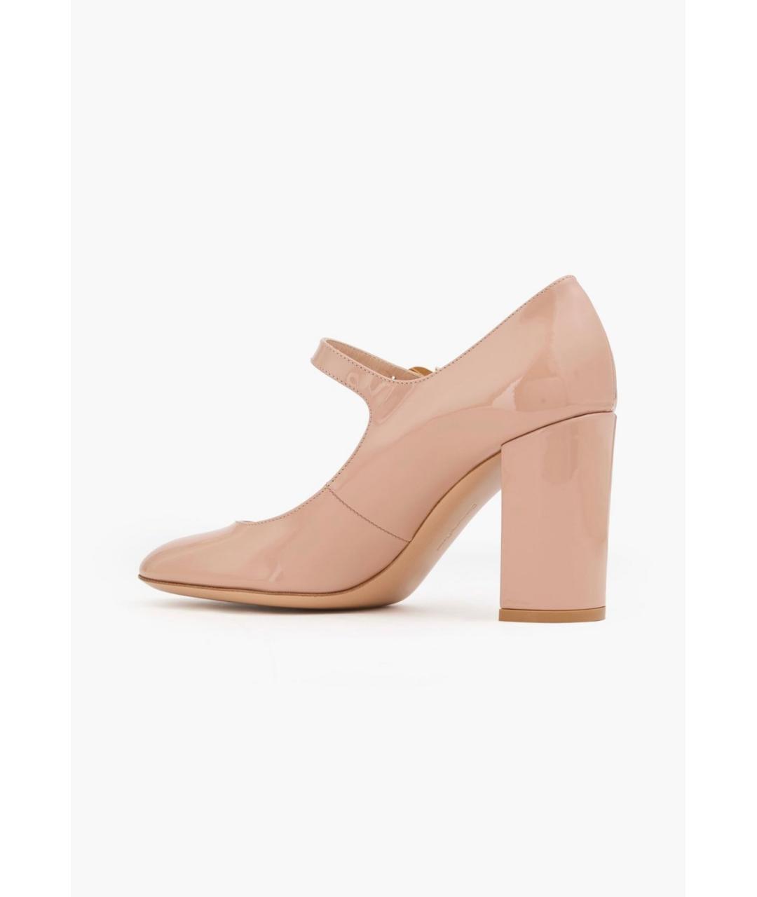 GIANVITO ROSSI Розовые туфли из лакированной кожи, фото 3