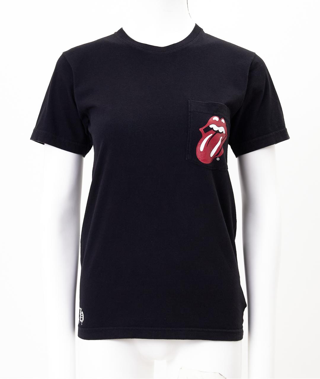 CHROME HEARTS Черная хлопковая футболка, фото 8