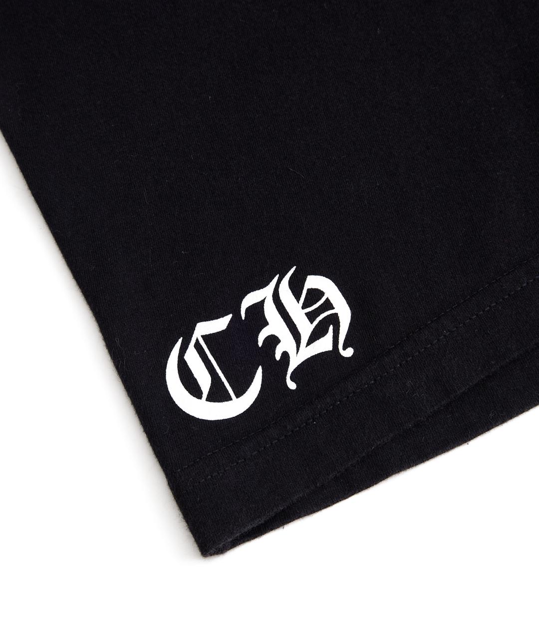 CHROME HEARTS Черная хлопковая футболка, фото 5