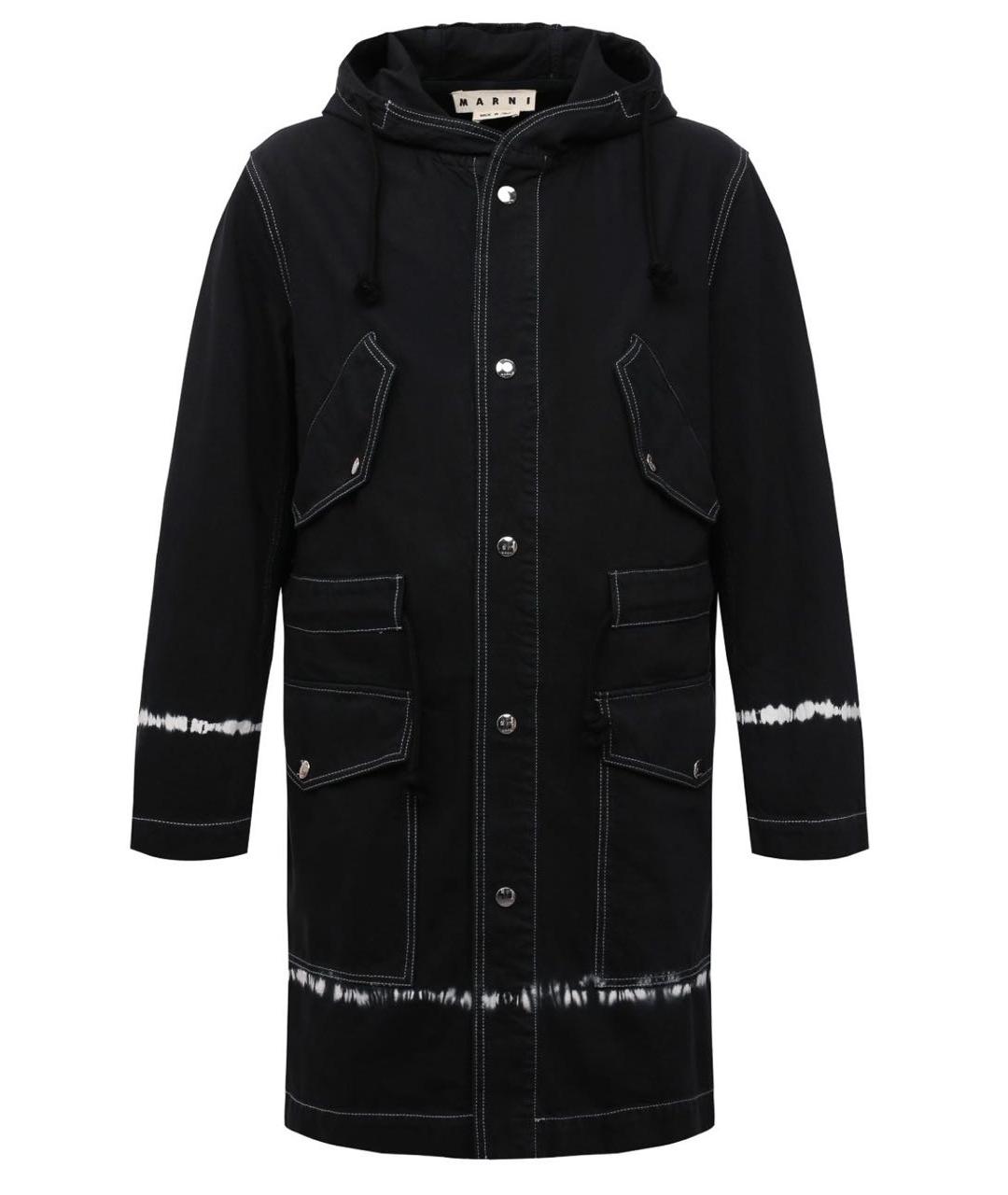 MARNI Темно-синяя хлопковая парка, фото 1