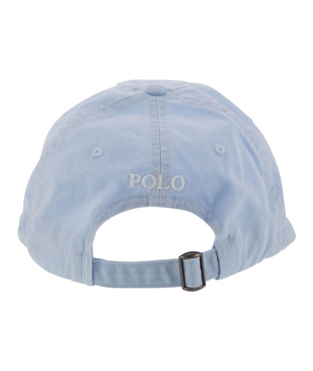 POLO RALPH LAUREN Голубая хлопковая кепка, фото 2