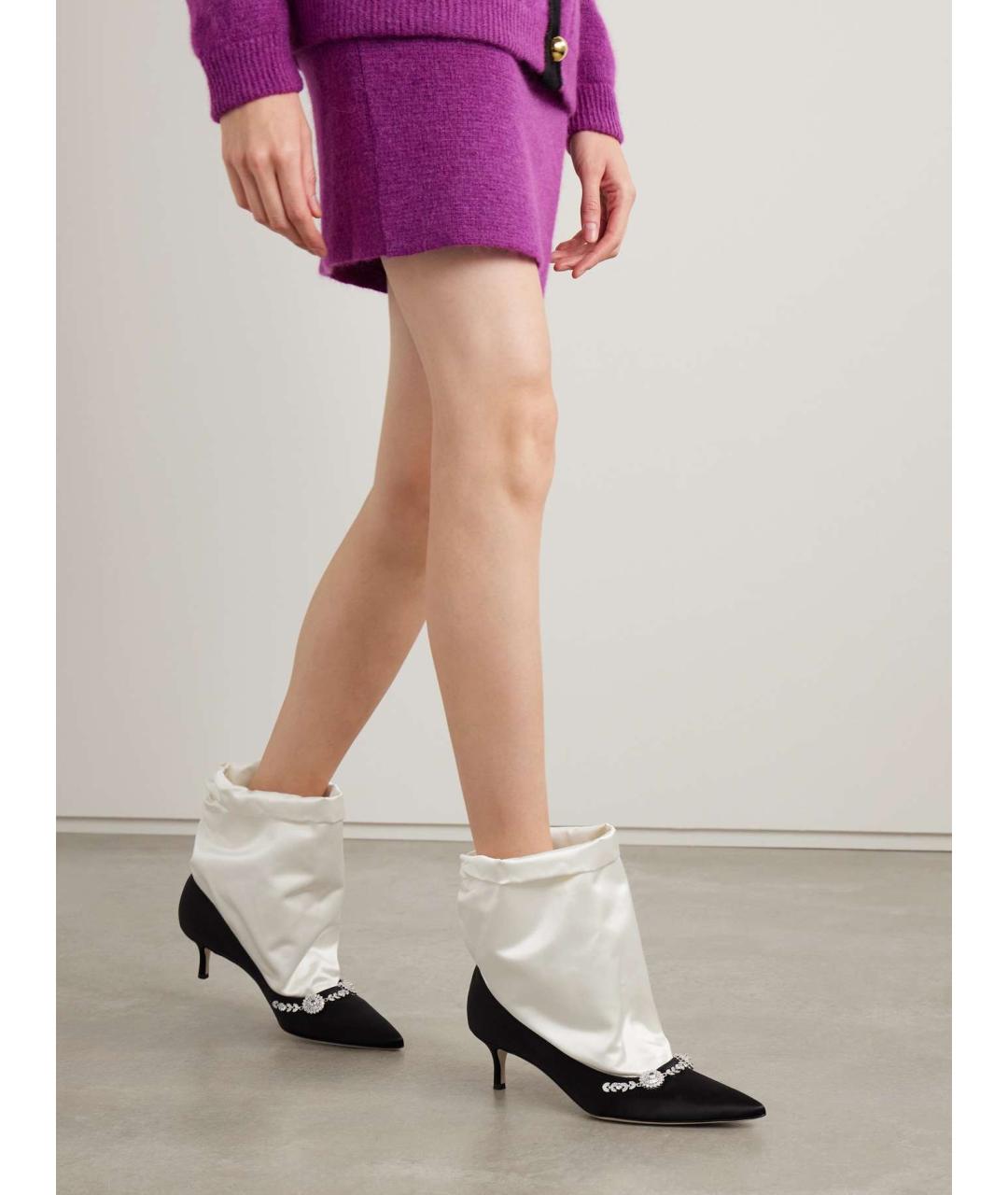 MANOLO BLAHNIK Мульти текстильные ботильоны, фото 2