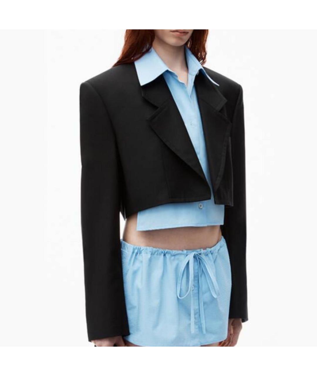 ALEXANDER WANG Черный шерстяной жакет/пиджак, фото 3