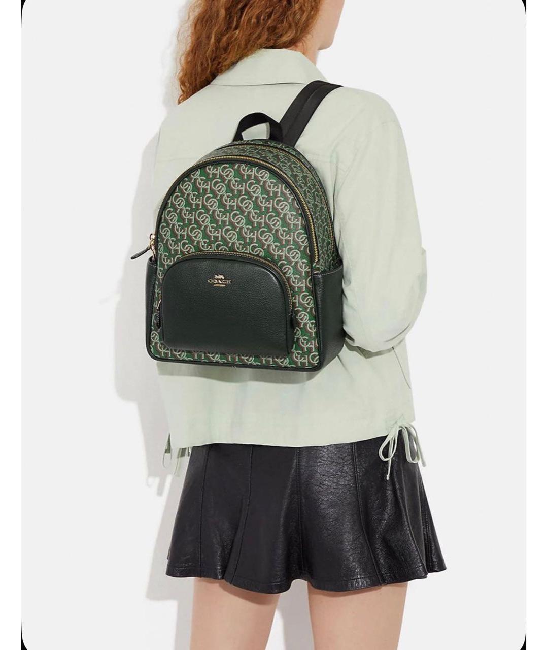 COACH Зеленый рюкзак, фото 2