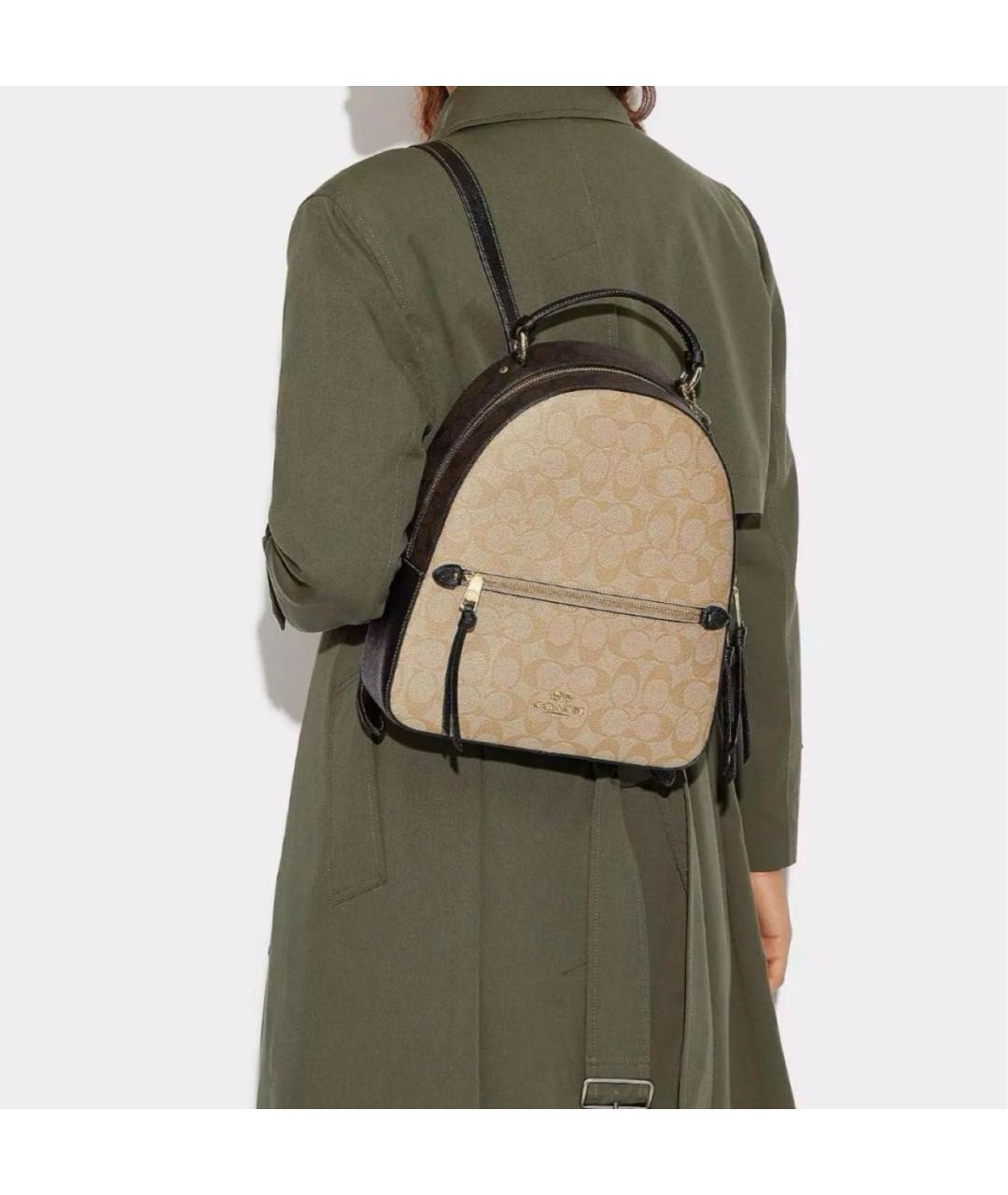 COACH Бежевый рюкзак, фото 2