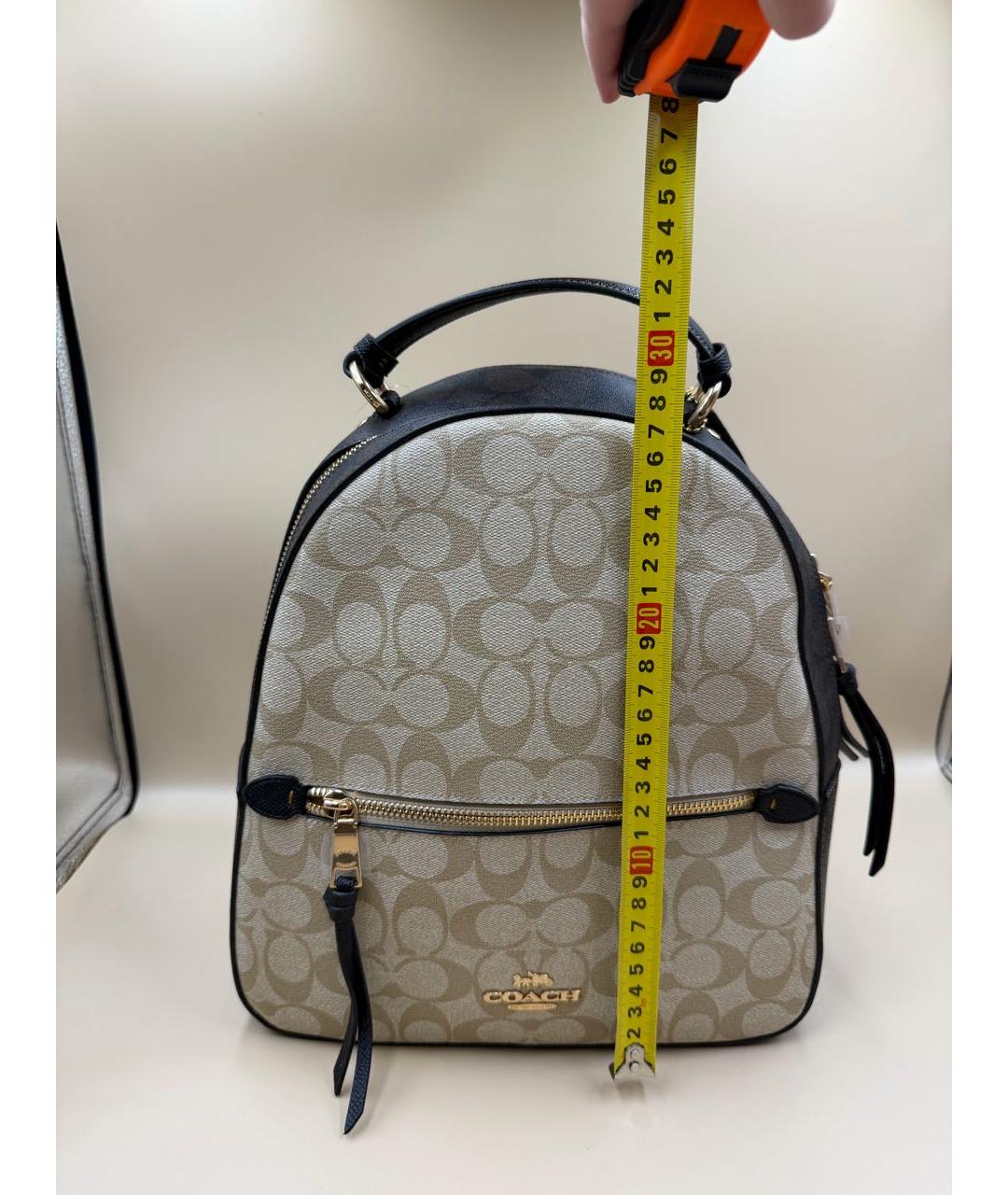 COACH Бежевый рюкзак, фото 4