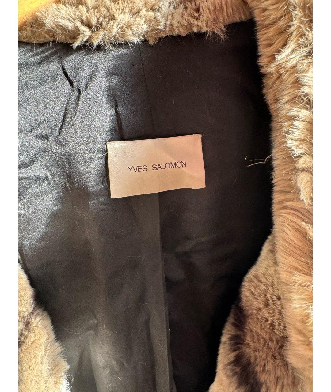 YVES SALOMON Мульти меховая шуба, фото 4