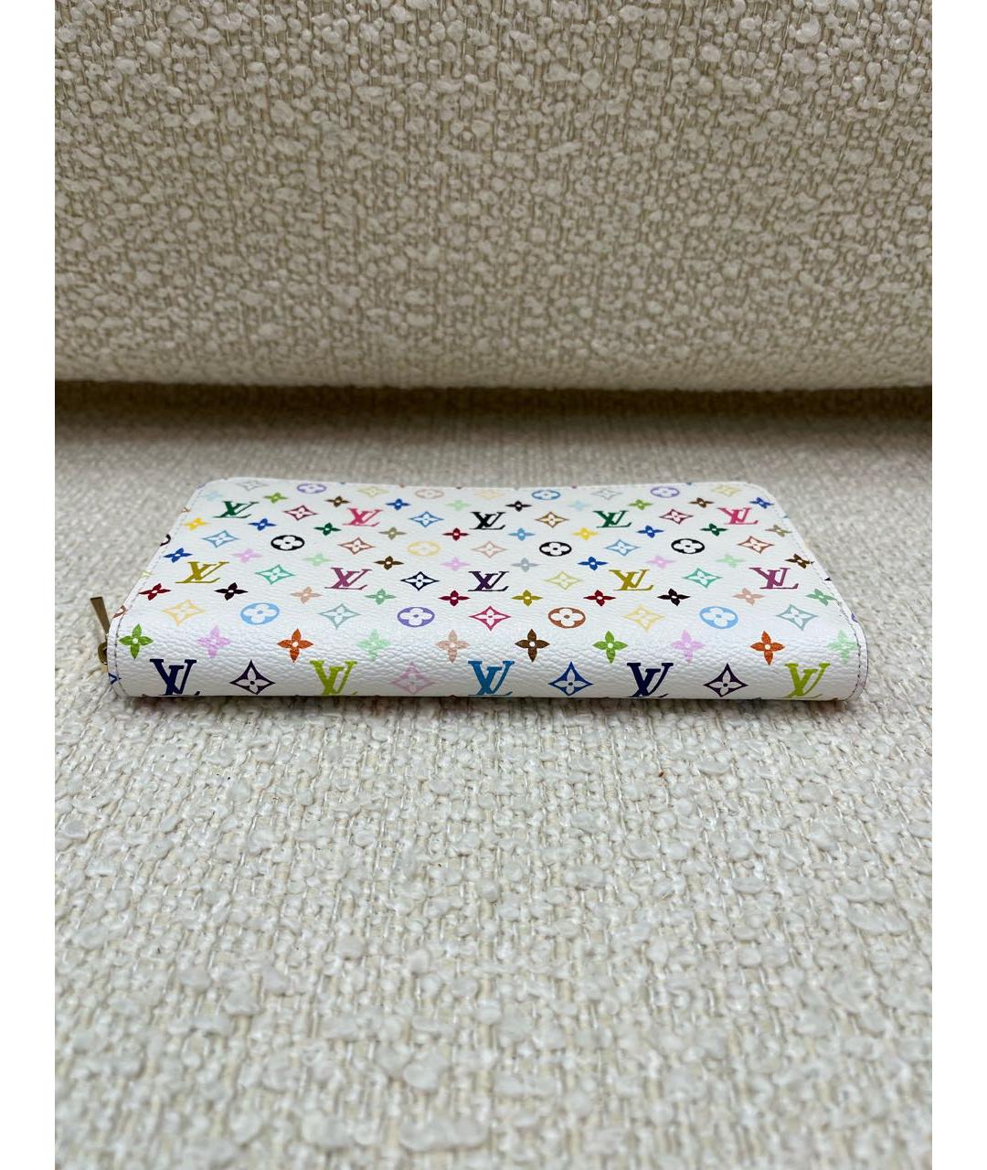 LOUIS VUITTON Белый кожаный кошелек, фото 8