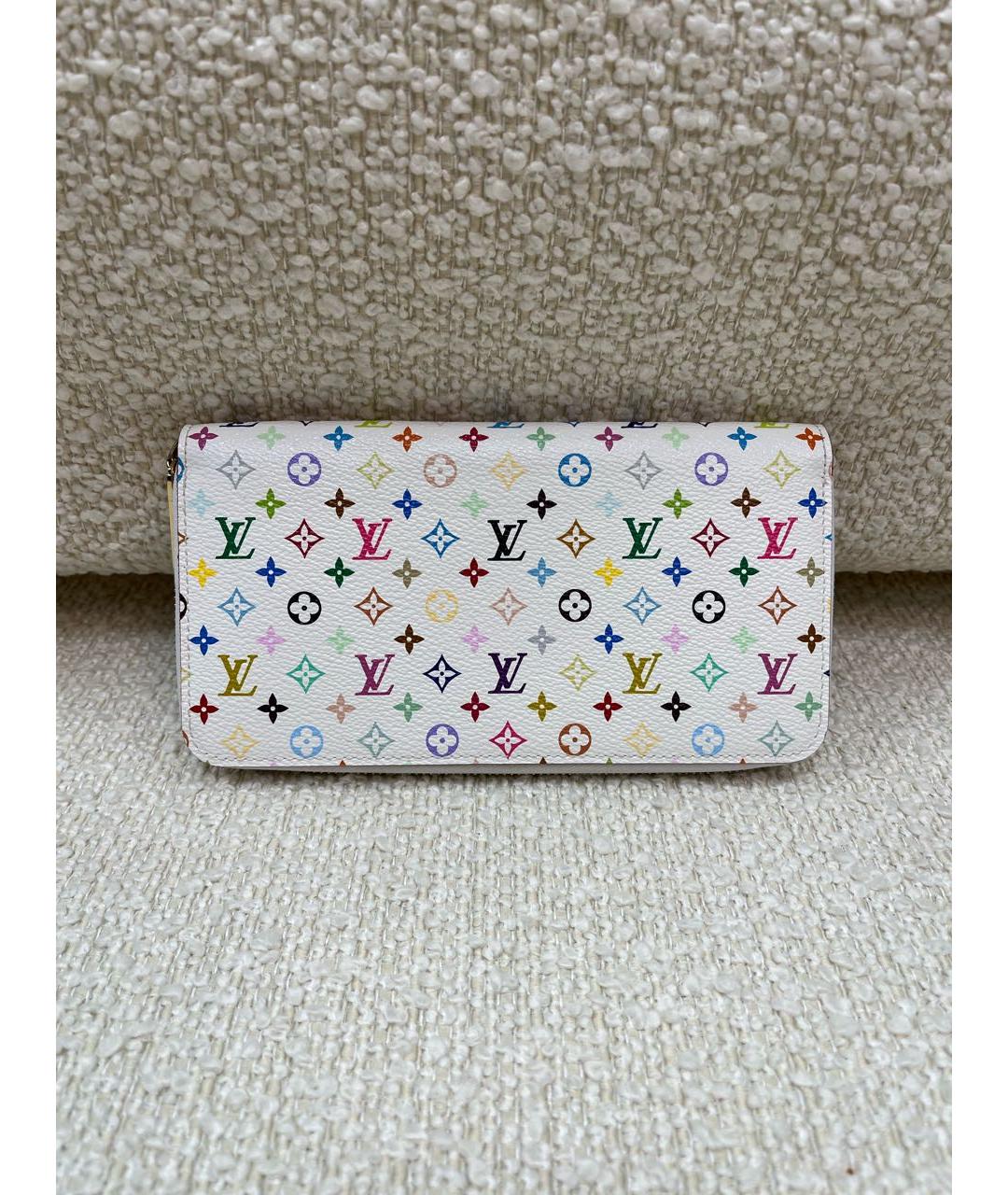 LOUIS VUITTON Белый кожаный кошелек, фото 9