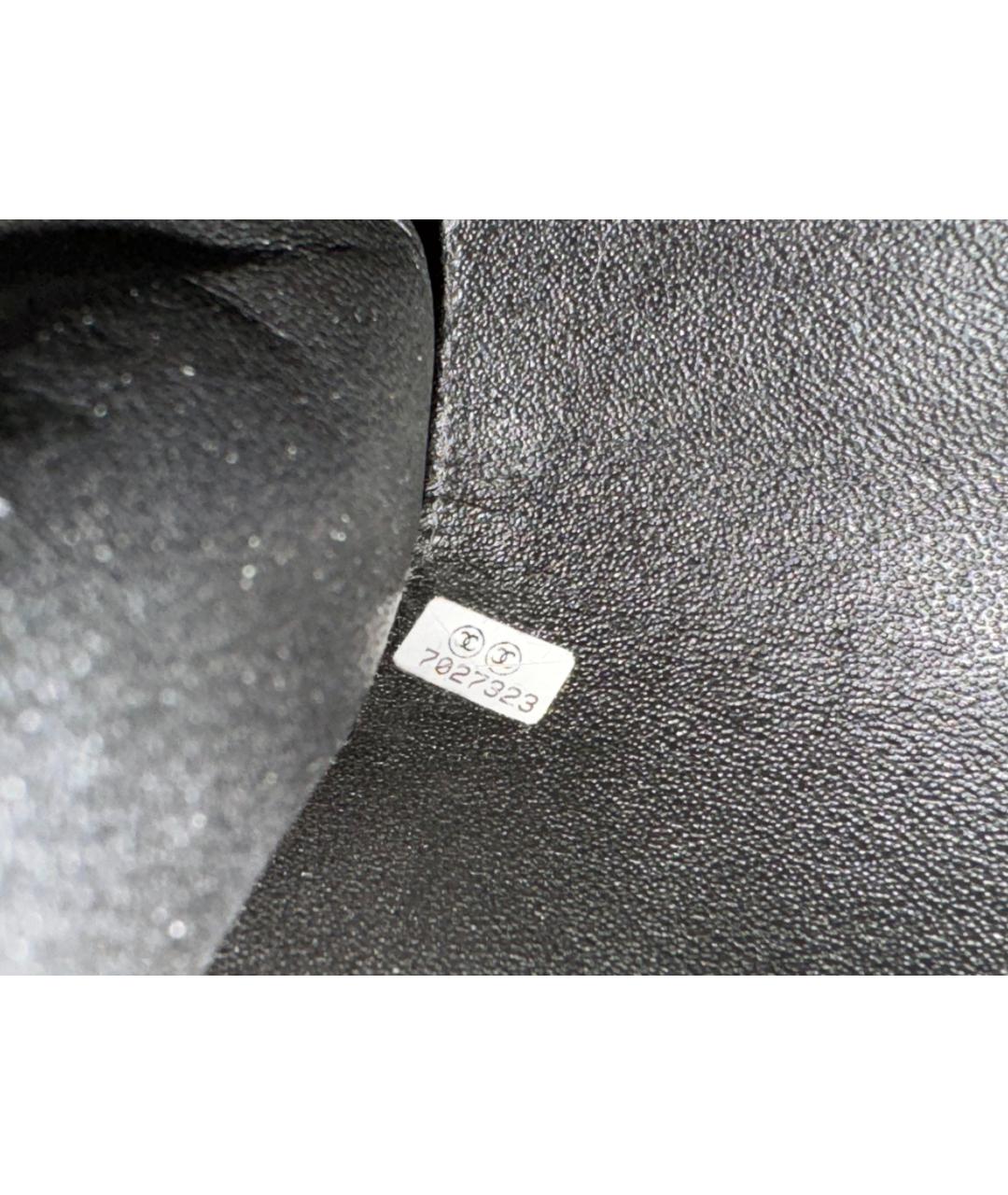 CHANEL Черная кожаная сумка через плечо, фото 5