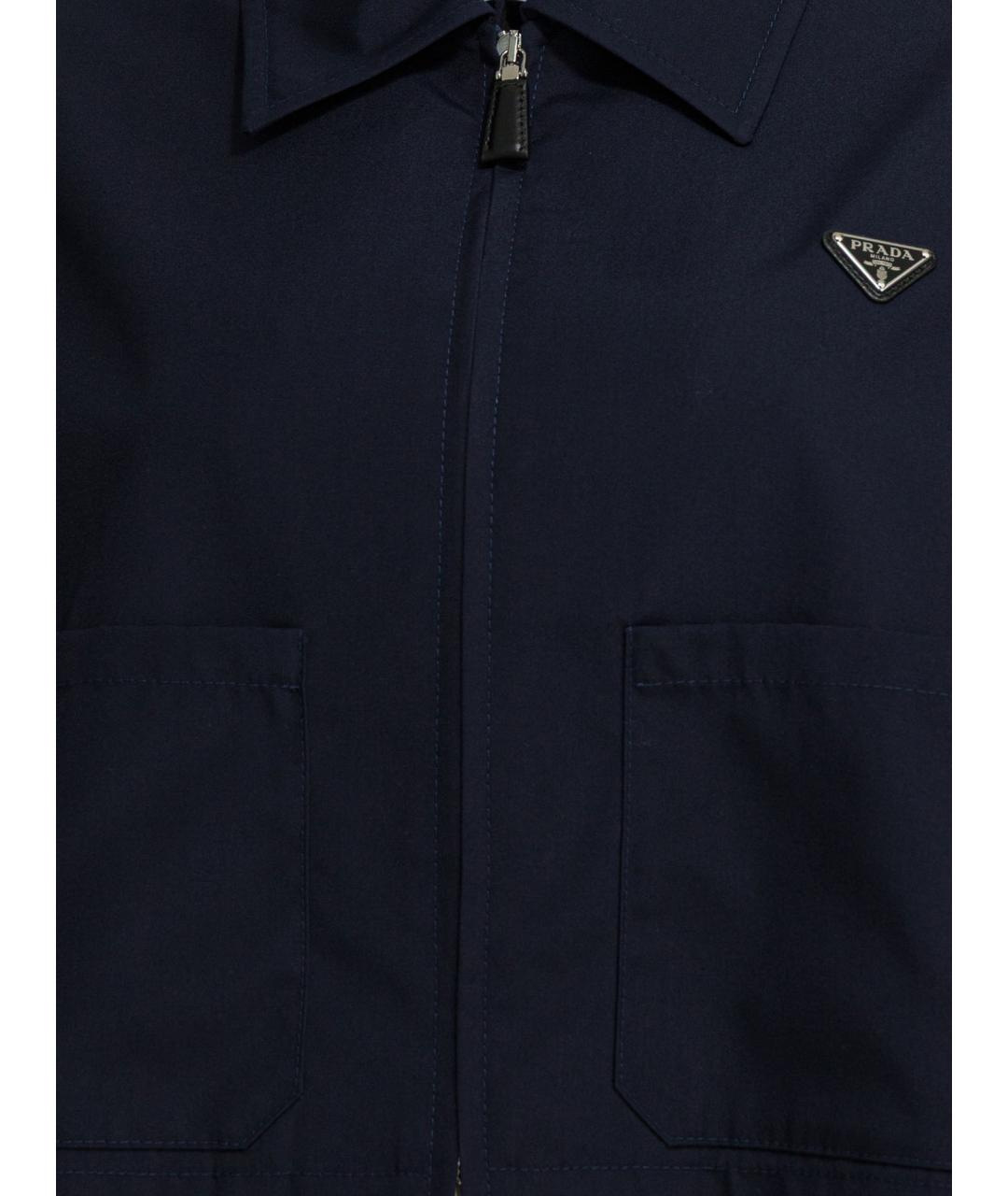 PRADA Синяя полиэстеровая куртка, фото 3