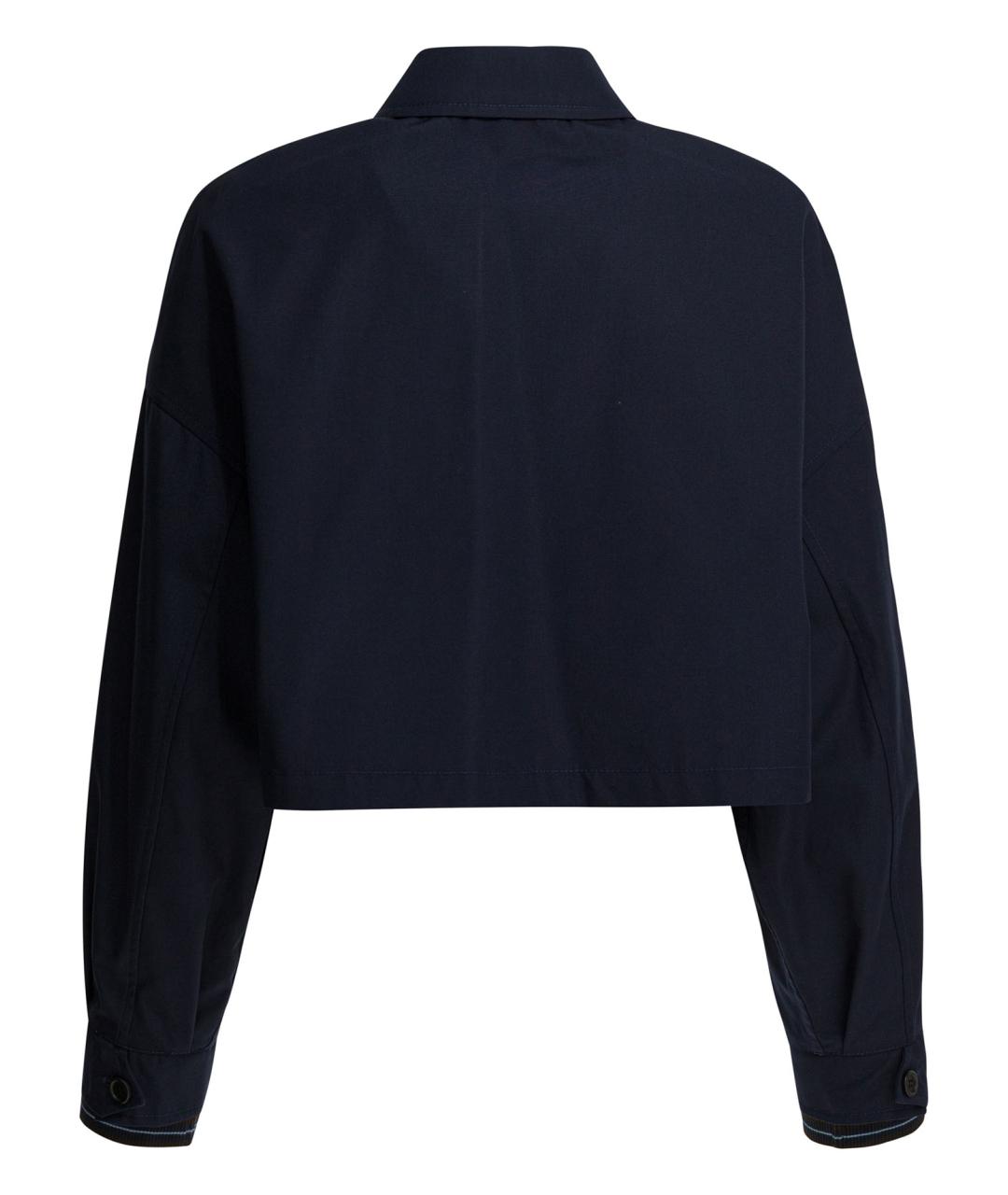 PRADA Синяя полиэстеровая куртка, фото 2