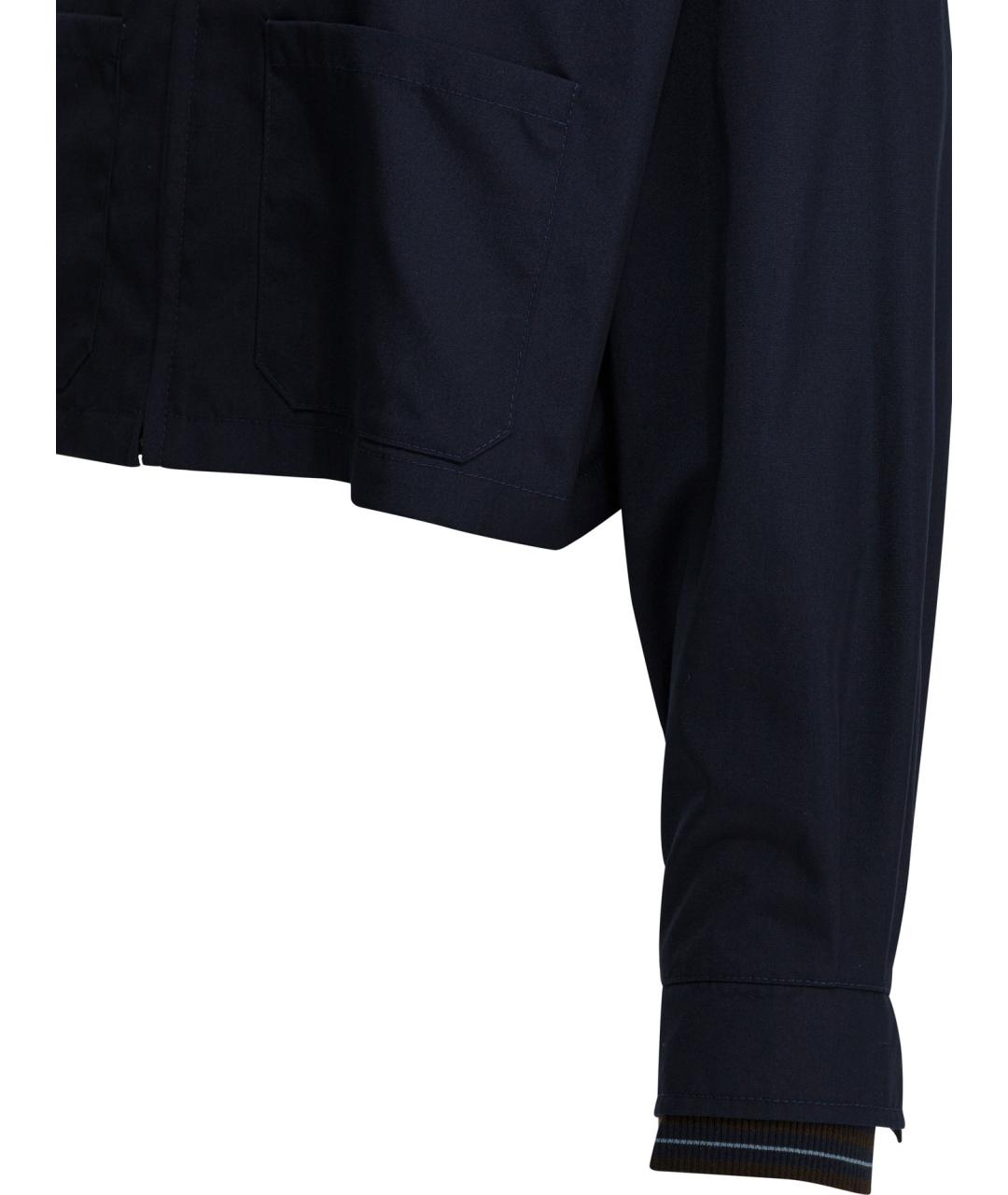 PRADA Синяя полиэстеровая куртка, фото 4