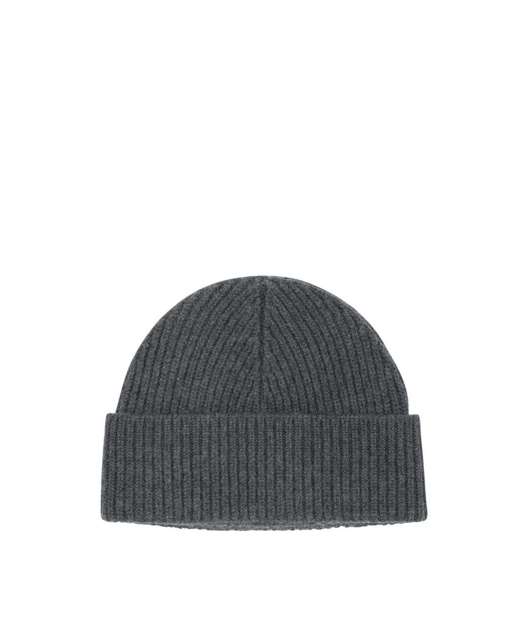 Ami Paris Серая шерстяная шапка, фото 2