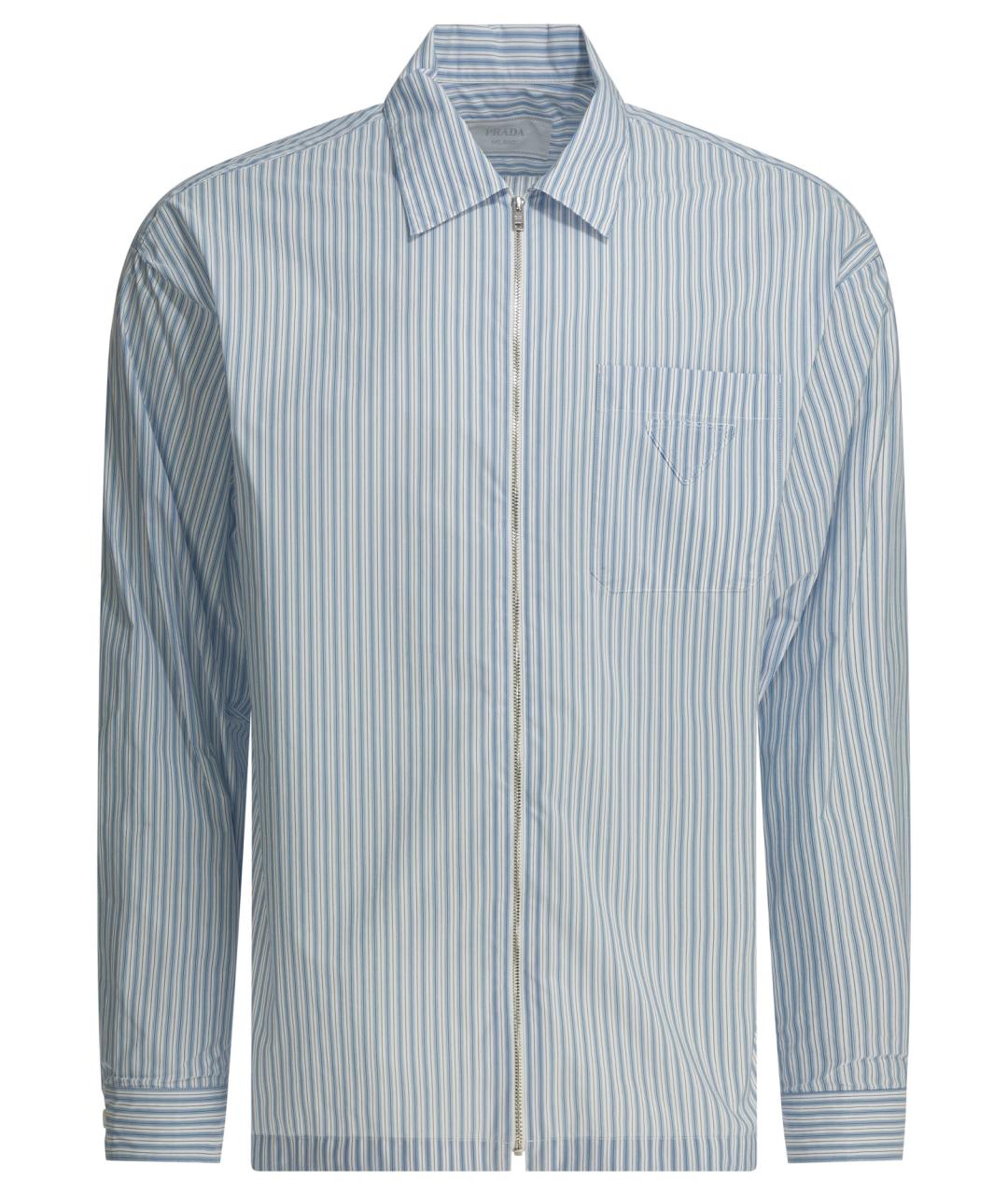 PRADA Голубая кэжуал рубашка, фото 1