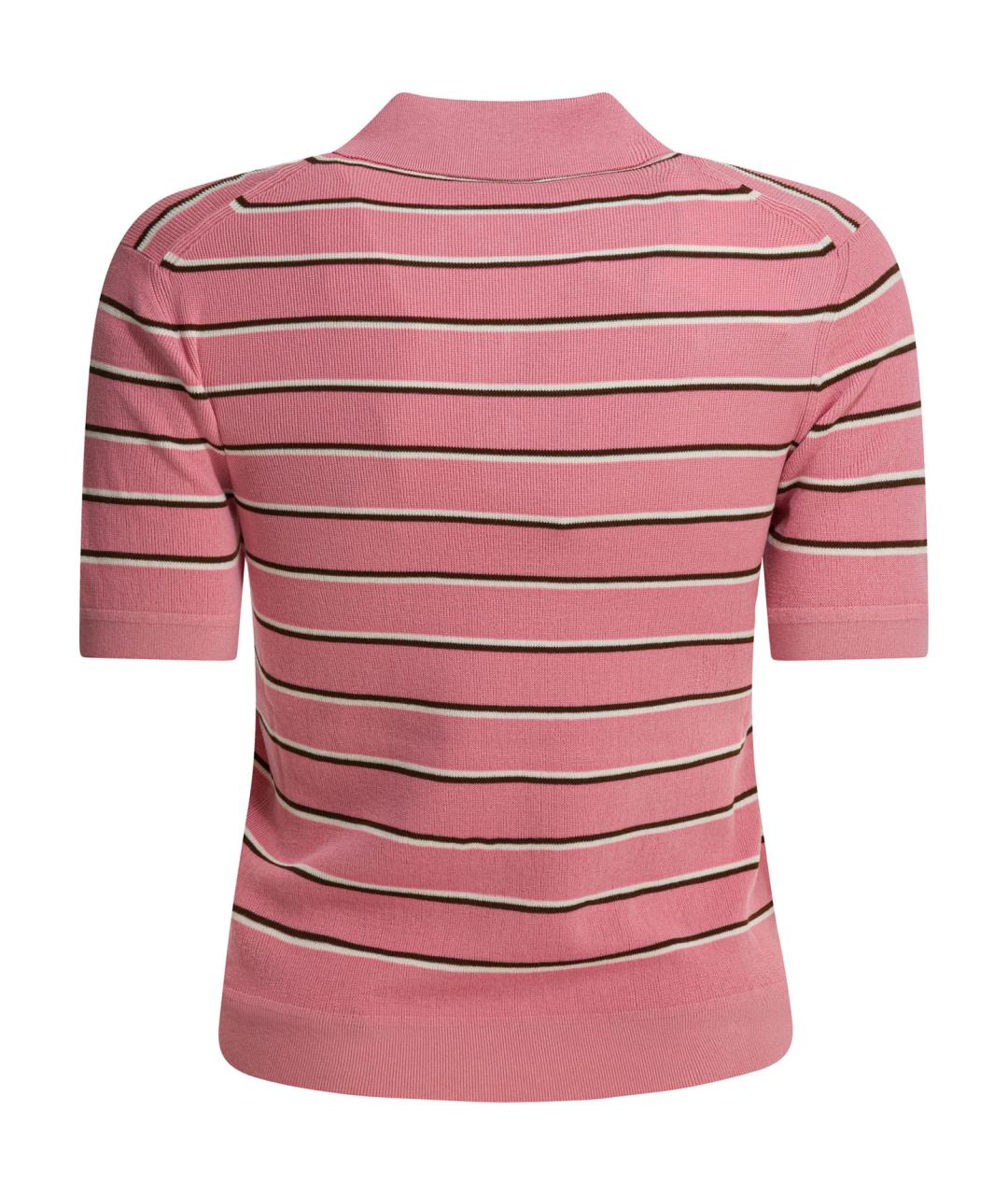 MIU MIU Розовая хлопковая футболка, фото 2