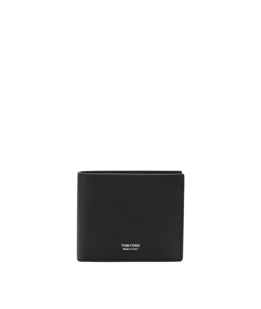 TOM FORD Черный кожаный кошелек, фото 1