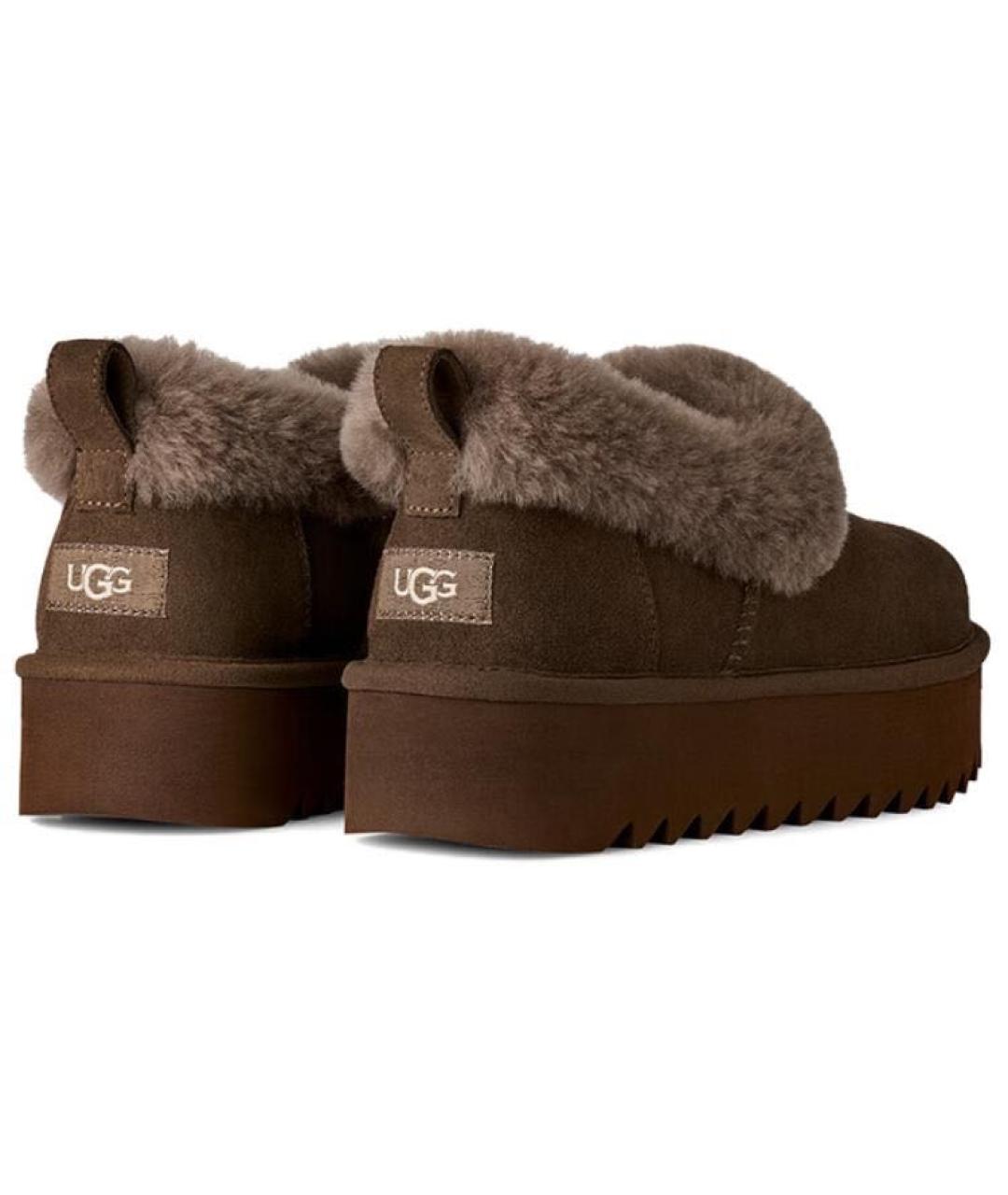 UGG AUSTRALIA Коричневые замшевые ботинки, фото 4