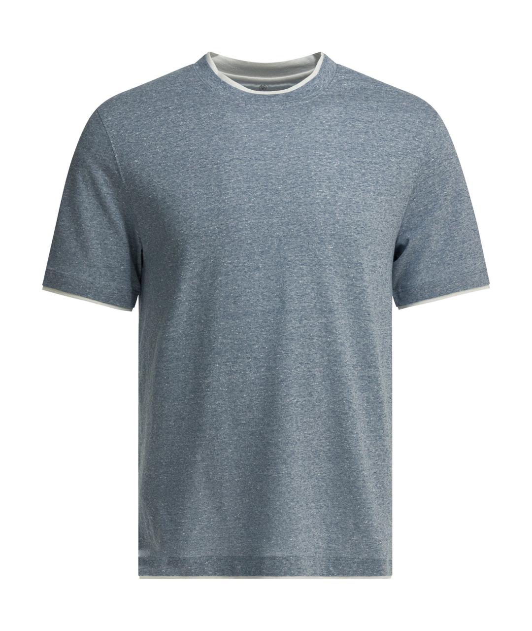 BRUNELLO CUCINELLI Голубая футболка, фото 1