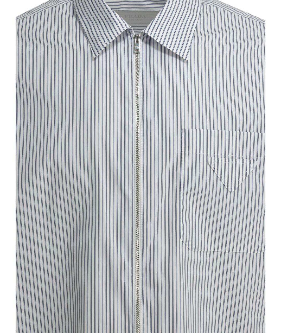 PRADA Голубая хлопковая кэжуал рубашка, фото 3