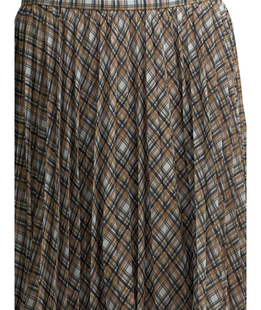 ACNE STUDIOS Серая полиэстеровая юбка миди, фото 3